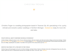 Tablet Screenshot of christinatrogan.com